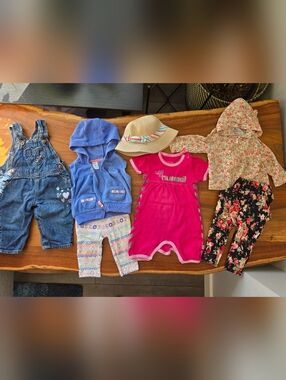 Baby girl clothes lot, 3-6 months
